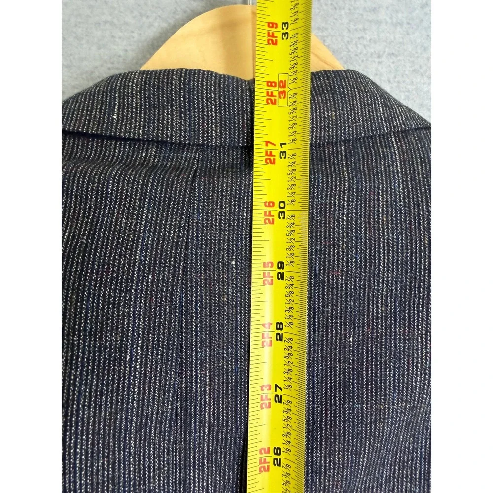Francesco Maiolo Mens 42L Grey Wool Silk Blend‎ Hand Tailored Blazer Sport Coat
